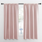 NICETOWN Blackout Curtains for Living Room, Blush Pink, 2 Panels, 42 by 63, Darkening Window Curtain Panels, Easy-Care Solid Thermal Insulated Draperies/Drapes for Daughter Room