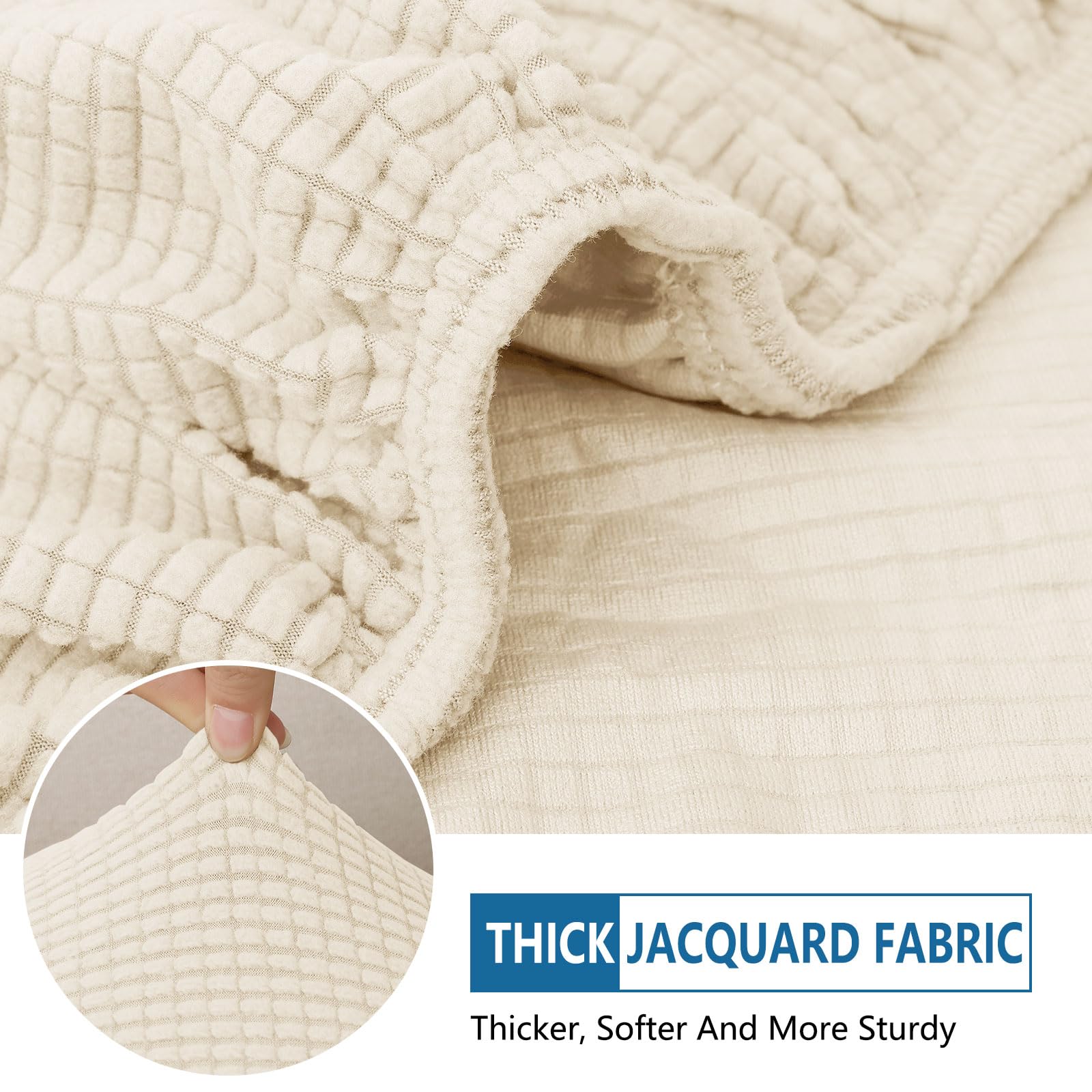 hyha Waterproof Couch Cushion Covers for Pets, Non Slip Sofa Seat Cover