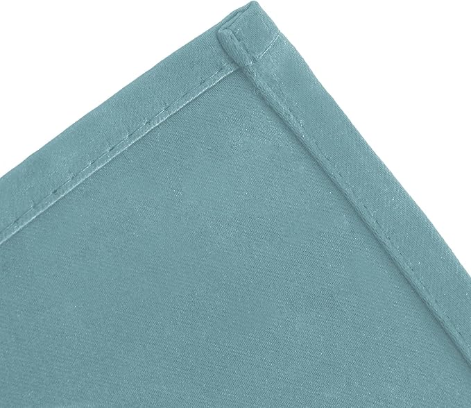 LEMOMO Blackout Curtains 66 x 72 Inch Long Stone Blue Curtains Set of 2 Panels Room Darkening Curtains for Bedroom and Living Room