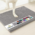 Muddy Mat® | Super Absorbent Door Mat Indoor, Microfiber Quick Dry Chenille Entryway Rug, Non-Slip Front Door Mat, Indoor Mats for Entryway, Machine Washable Pet Rug, Grey 6ft x 9ft
