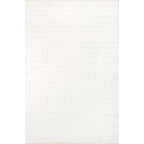 nuLOOM Nia White Geometric Washable Area Rug, 2' x 3'