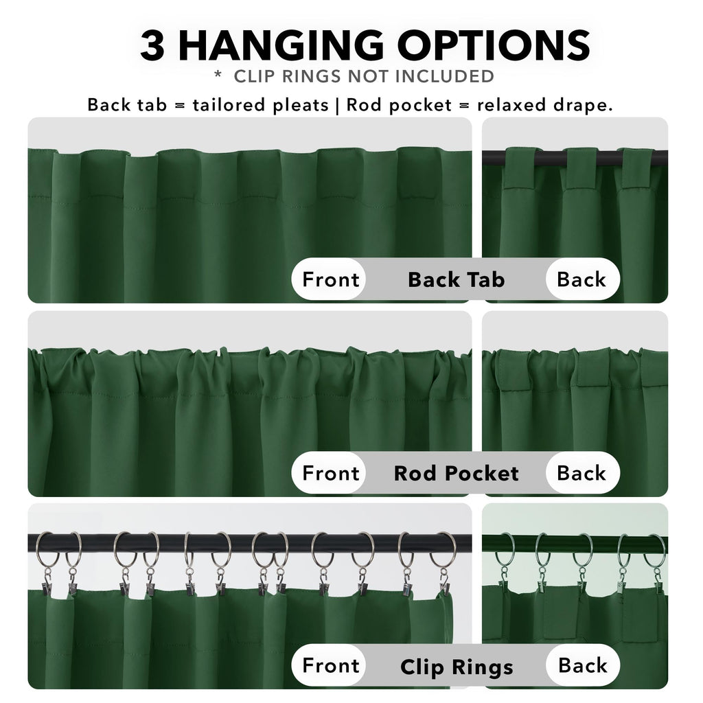 Deconovo Blackout Curtains for Bedroom, Living Room Curtains 54 Inches Long