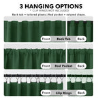 Deconovo Blackout Curtains for Bedroom, Living Room Curtains 54 Inches Long
