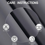 LEMOMO Blackout Curtains 52 x 90 Inch Long Grey Curtains Set of 2 Panels Room Darkening Curtains for Bedroom and Living Room