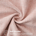 MIULEE Decorative Couch Throw Pillow Covers 20x20 Inch Pink 2 Pack