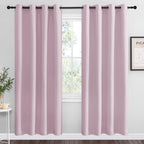 NICETOWN Cappuccino Blackout Curtains for Kitchen 55" w x 78" L 2 Panels
