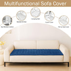 hyha Couch Cover for Dogs, Washable Non Slip Plush Flannel Sofa Protector