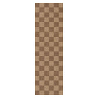 Lahome Checkered Easy Jute Kitchen Runner Rug, 2x8 Outdoor Rugs Washable