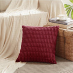 Fancy Homi 4 Packs Decorative Throw Pillow Covers for Living Room Couch Bed, Modern Farmhouse Boho Home Décor Accent Cushion Case, 26" x 26", Burgundy