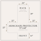Great Bay Home Reversible Chair Cover - Washable Slipcover Furniture Protector with Elastic Straps - Perfect for Kids & Pets - Quilted & Stitched Detail (White/Sand)