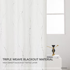 Deconovo Living Room Curtains 84 Inches Long, Blackout Curtains for Bedroom