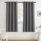 NICETOWN Room Darkening Draperies Curtains Panels, 2 Panels Grey W52 x L72