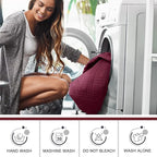 TAOCOCO 100% Waterproof Recliner Sofa Covers 3 Seater, Split Couch Covers for Reclining Couches, Non Slip Reclining Couch Covers with Double Straps for Kids Pets(3 Seater, Wine)