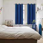 BGment Short Curtains for Small Window 54 Inch Long - Royal Blue 2 Panels