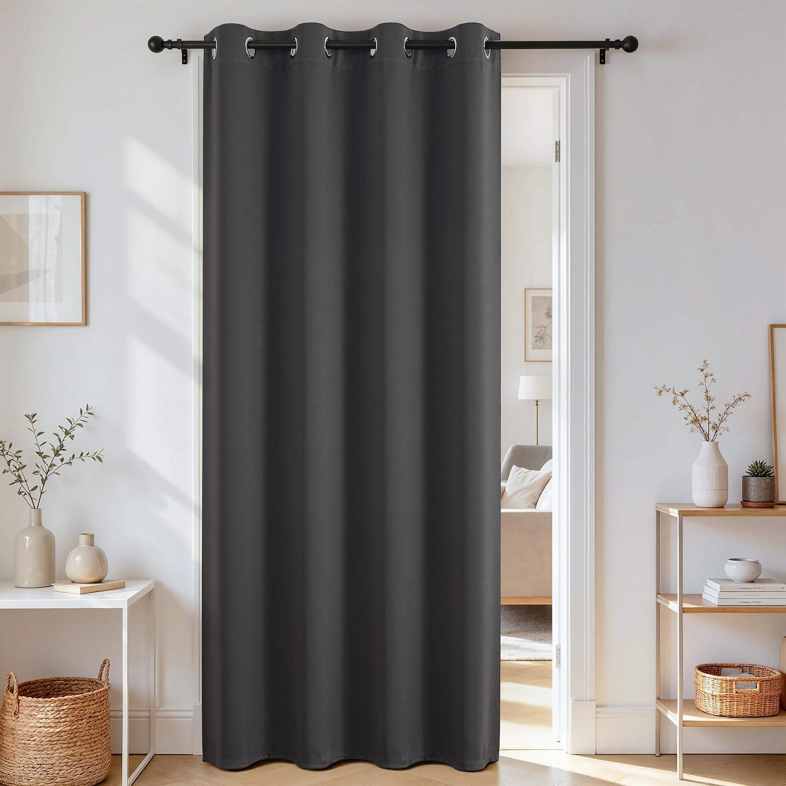 Joydeco Door Curtain Blackout Curtains for Doorway Privacy Closet Drapes