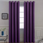 Yakamok Room Darkening Curtains 52x84 inch Length Purple-Living Room