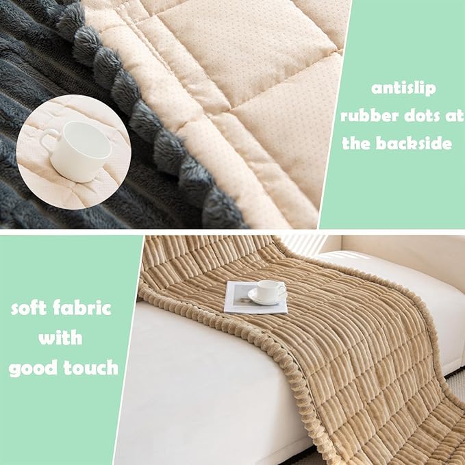 ZQFFB Couch Cover for Dogs Washable Non-Slip Pet Friendly Sofa Protector