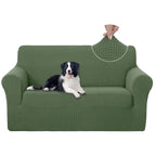 U-NICE HOME Loveseat Cover Stretch Couch Cover Sofa Slipcover, Loden Frost