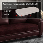 ANARACHON Leather Look Couch Cushion Covers Sofa Seat Slipcovers Sets Couches Furniture Protector for Sectional Armchair Loveseat Pets Kids Stretch Spandex Fabric (1 Cushion Loveseat, Burgundy)