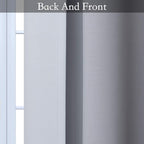 SimpleHome Ombre Room Darkening Curtains for Bedroom, Gradient Black to Grey White Light Blocking Thermal Insulated Grommet Window Curtain/Drapes for Living Room,2 Panels, 70x84 inches Length