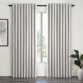 Linen Blackout Curtains & Drapes 92 Inches Long 2 Panels Set for Sliding Glass Doors Modern Pleated Linen Blend Heavy Floor to Ceiling Large Window Drapes 70 Inch Extra Wide(70"Wx92"Lx 2 Grey)
