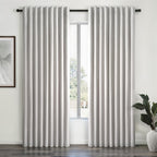 Linen Blackout Curtains & Drapes 92 Inches Long 2 Panels Set for Sliding Glass Doors Modern Pleated Linen Blend Heavy Floor to Ceiling Large Window Drapes 70 Inch Extra Wide(70"Wx92"Lx 2 Grey)