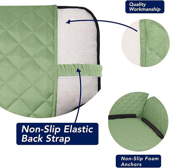 PureFit Reversible Quilted Sofa Cover Dog Couch Covers for Sofa, 66 in