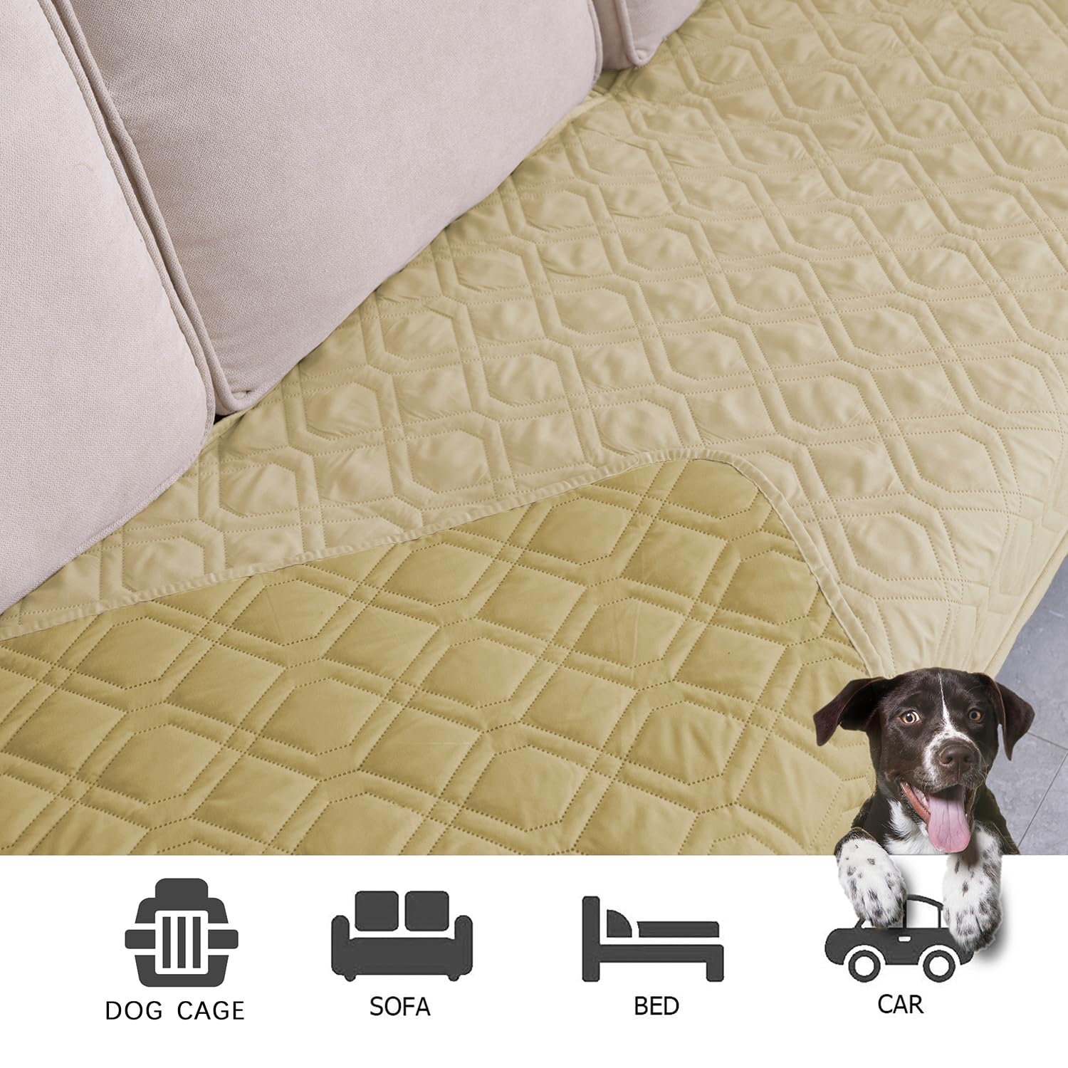 Ameritex Waterproof Dog Bed Cover Pet Blanket for Furniture Bed Couch Sofa Reversible