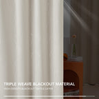 Deconovo Living Room Curtains 54 Inches Long, Blackout Curtains for Bedroom