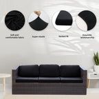 8 Piece Outdoor Cushion Covers, Patio Sofa Cushion Covers, Stretch Fit