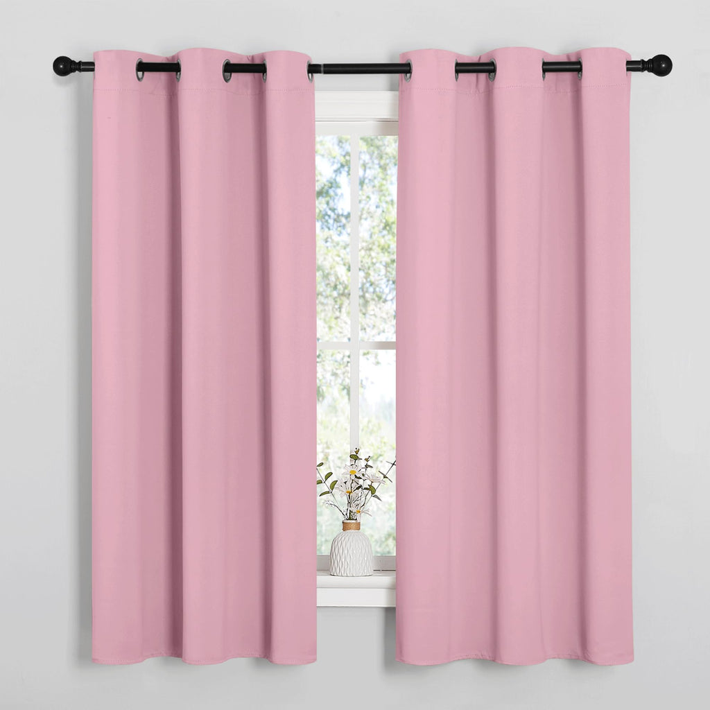 NICETOWN Grey Blackout Curtains for Bedroom 42" Wide x 63" Long 2 Panels