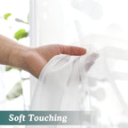 Chyhomenyc White Sheer Curtains 96 Inches Long 2 Panels, Light Filtering White Curtains for Living Room, Soft Gentle Voile Rod Pocket Bedroom Window Drapes, 59Wx96L Inch, 2PCS