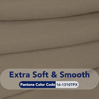 PureFit Super Stretch Chair Sofa Slipcover – Spandex Non Slip Soft Couch Sofa Cover, Washable Furniture Protector with Non Skid Foam and Elastic Bottom for Kids, Pets （Chair, Natural）