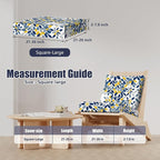 8Pcs Stretch Patio Cushion Covers, Outdoor Couch & Sofa Replacement Slipcovers for Patio Furniture Cushion Covers, Washable Reusable Furniture Protector