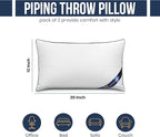 Utopia Bedding Throw Pillow Inserts (Pack of 4, White), 12 x 20 Inches Decorative Indoor Pillows for Sofa, Bed, Couch, Cushion Sham Stuffer