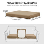 SUKAIKEQA 8PCS Patio Cushion Covers.Patio Furniture Couch SeatSlipcovers