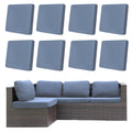 DREAHOTEXTIL 8Pcs Outdoor Cushion Covers, Elastic Patio Cushion Covers