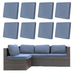 DREAHOTEXTIL 8Pcs Outdoor Cushion Covers, Elastic Patio Cushion Covers