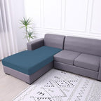 hyha Waterproof Sectional Couch Covers, Non Slip Sofa Couch Cushion Covers L Shape, Thick Stretch Jacquard Fabric, Washable Sofa Slipcovers with Elastic Bottom (1 Piece for Chaise, Blue)