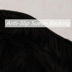 duduta Black Faux Sheepskin Fur Throw Rug 2x3 ft, Fluffy Shag Chair Cover Small Bedside Dorm Rug Non Slip Machine Washable