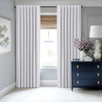 MIULEE 100% Blackout Linen Curtains 42 x 63 Inch Grayish White 2 Panels