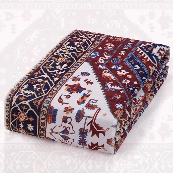 SERISSA 5x7 Washable Non Slip Boho Area Rug for Living Room