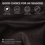 ANARACHON Leather Look Couch Cushion Covers Sofa Seat Slipcovers Sets Couches Furniture Protector for Sectional Armchair Loveseat Pets Kids Stretch Spandex Fabric (1 T-Cushion Armchair, Chocolate)