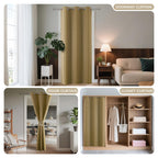 Joydeco Door Curtain Blackout Curtains for Doorway Privacy Closet Drapes