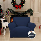 Easy-Going Stretch Chair Slipcover with Arm Washable Navy