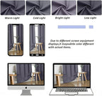 Simplebrand Ava Greyish Purple Short Blackout Curtains for Bedroom 45 Inches Long 2 Panels Set, Solid Thermal Insulated, Energy Saving Window Treatment Curtains Blackout Drapes, W40 x L45 Inch