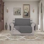 Easy-Going Oversized Chair Sofa Slipcover Reversible Sofa Cover Water Resistant Couch Cover Furniture Protector Cover with Elastic Straps for Pets Dog (Oversized Chair, Gray/Gray)