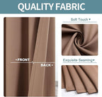 ChrisDowa Room Darkening Curtains for Bedroom and Living Room 63 Inch Long