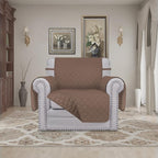 Easy-Going Chair Sofa Slipcover Reversible Sofa Cover Water Resistant Couch Cover Furniture Protector Cover with Elastic Straps for Pets Kids Children Dog Cat (Chair, Brown/Brown)