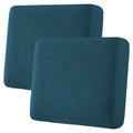 H.VERSAILTEX Super Stretch Individual Seat Covers - Sofa & Couch Cushion Slipcover Sets (Thick Jacquard Textured Twill Fabric, Deep Teal) - 2 Piece Large